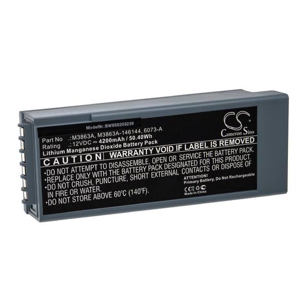 vhbw Batterie kompatibel mit Philips Defibrillator Hearstart Forunner II | Medizintechnik (4200 mAh, 12 V, Li-MnO2)