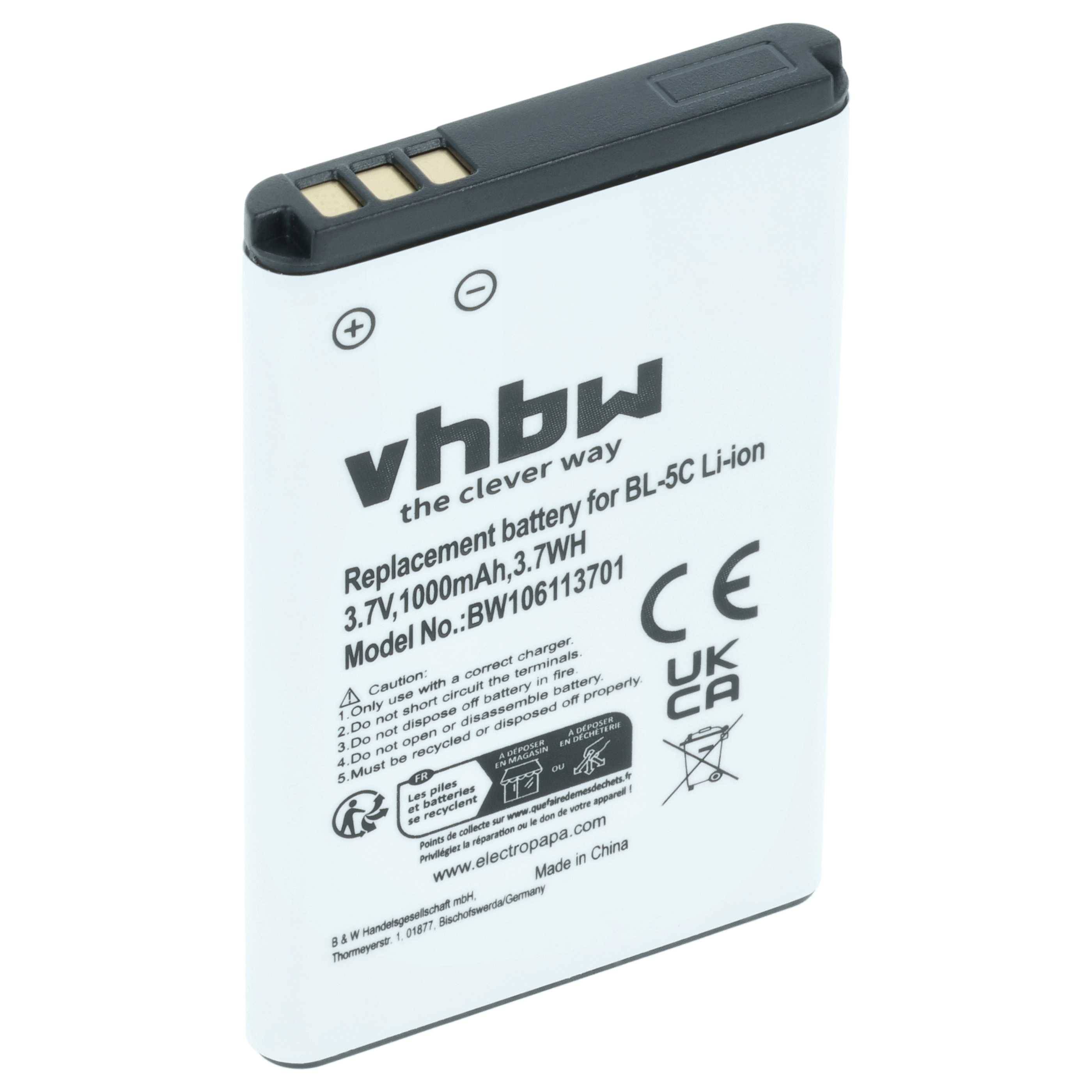 vhbw 1x Akku kompatibel mit Transystem i-Blue 737 GPS Navigation Navi (1000 mAh, 3,7 V, Li-Ion)-0
