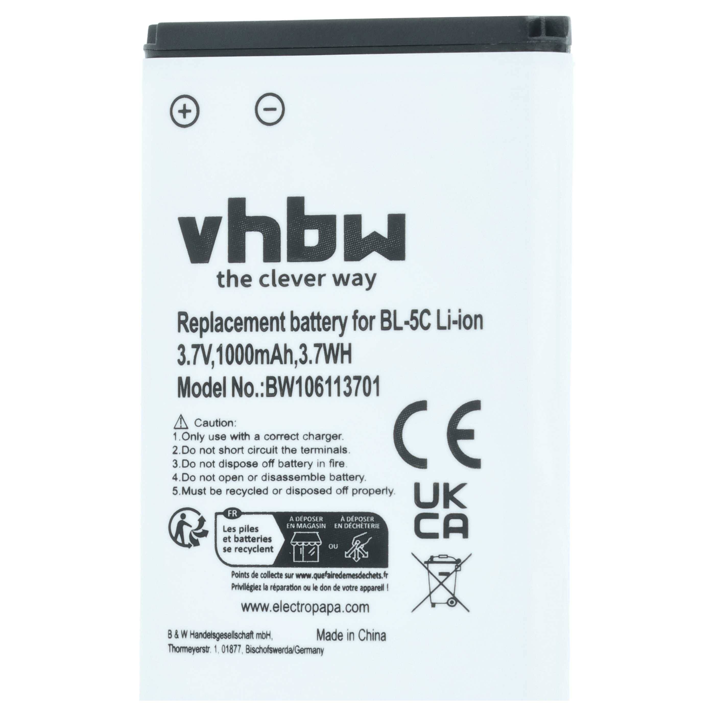 vhbw 1x Akku kompatibel mit Transystem i-Blue 737 GPS Navigation Navi (1000 mAh, 3,7 V, Li-Ion)-3