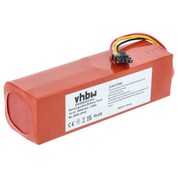 vhbw Akku kompatibel mit Xiaomi Roborock S7 S70 S752-00 Tanos-S | S8 Max Ultra, S8/Q8 AED06HRR, S8 Saugroboter (5000 mAh