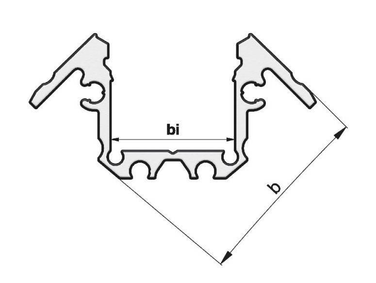 Radium Lampenwerk Aufbau-Aluminium-Profil TRPA253-1