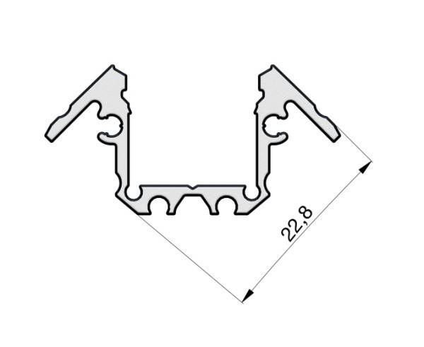 Radium Lampenwerk Aufbau-Aluminium-Profil TRPA253-2
