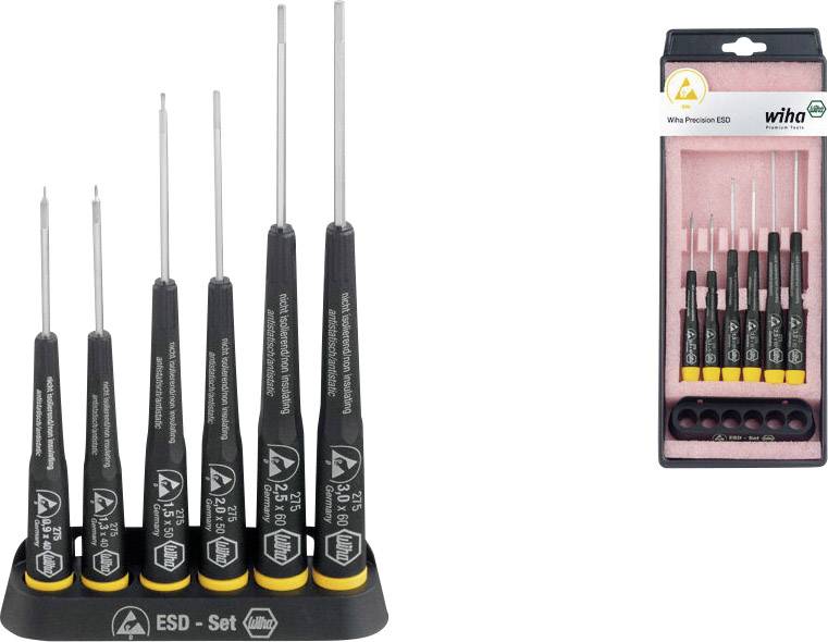 Wiha Precision ESD 275 K6 Elektronik- u. Feinmechanik Schraubendreher-Set 6teilig Innen-Sechskant