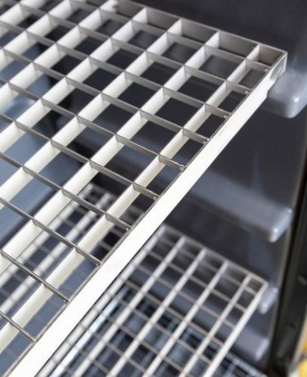 Gitterrost für Umweltschrank, verzinkt, Breite 600 mm