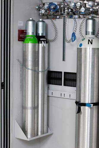 Flaschenhalter, für 2 x 10 l Gasflaschen, für asecos Gasflaschenschränke G30/G90, höhenverstellbar-0