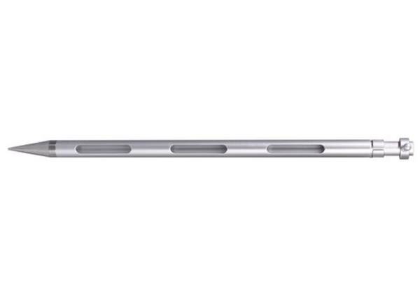 Allschicht-Probenehmer aus Aluminium, Einstechtiefe 710 mm, 3 Öffnungen, 130 ml Kammervolumen
