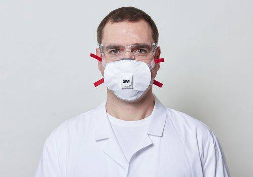 3M Atemschutzmaske Premium 8835+, Schutzstufe FFP3D, 5 Stück-0