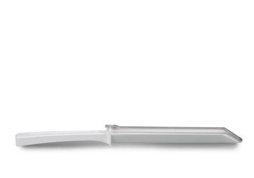 Probenspatel LaboPlast PS weiß, mit Hülse, Einstechtiefe 150 mm, einzeln verpackt, Pack à 10 Stück-0