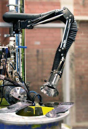 ATEX Absaugarm mit galvanisiertem Gestell, 1,5 m lang-1