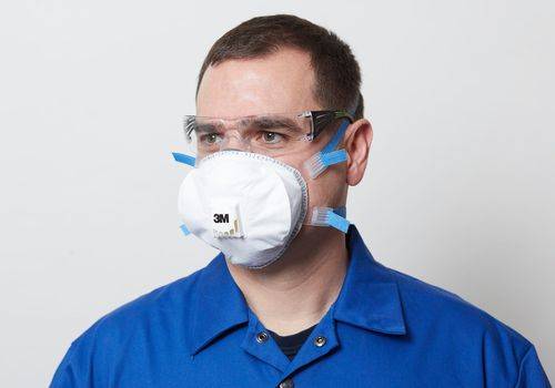 3M Atemschutzmaske Premium 8825+, Schutzstufe FFP2D, 5 Stück-0