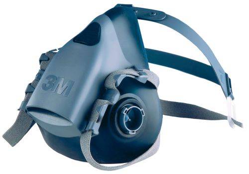 3M Halbmaske 7502, Gr. M, Bajonett-Klick-Anschluss, ohne Filter, EN 140-0