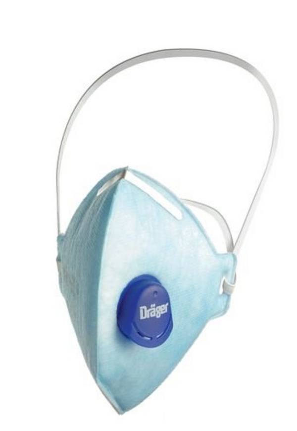 Dräger partikelfiltrierende Halbmaske X-plore 1720 V mit Ventil, FFP2, NR, VE = 10 Stück