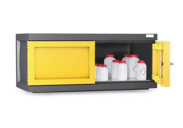 Denios Hänge-Chemikalienschrank aus PE, HxBxT 515 x 1.225 x 640 mm, 1