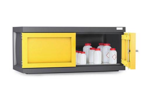 Denios Hänge-Chemikalienschrank aus PE, HxBxT 515 x 1.225 x 640 mm, 1-0