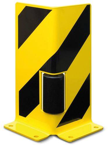 Anfahrschutz-Winkel mit Leitrolle, 6 mm Stahl, kunststoffbeschichtet, H 400 mm-0