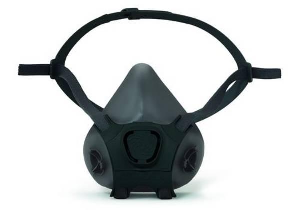 Moldex Halbmaske 7006, Gr. L, aus Silikon, EasyLock Bajonett-Anschluss, ohne Filter, EN 140