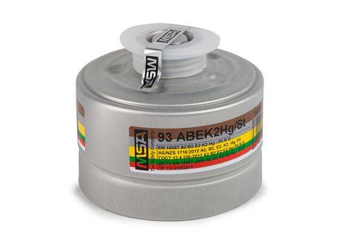 MSA Kombinationsfilter 93 ABEK2-Hg/St, Schutzstufe A2B2E2K2HgP3 R D-0