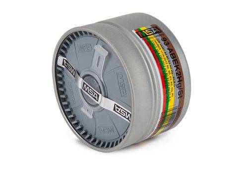 MSA Kombinationsfilter 93 ABEK2-Hg/St, Schutzstufe A2B2E2K2HgP3 R D-1