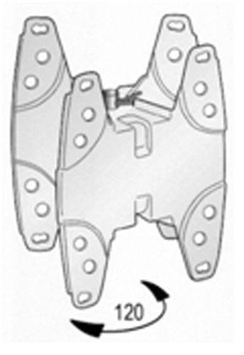 schwenkbarer Wandhalter, Edelstahl, Schnellverschluss, für die Ex-Schlauchaufroller EX-05-0