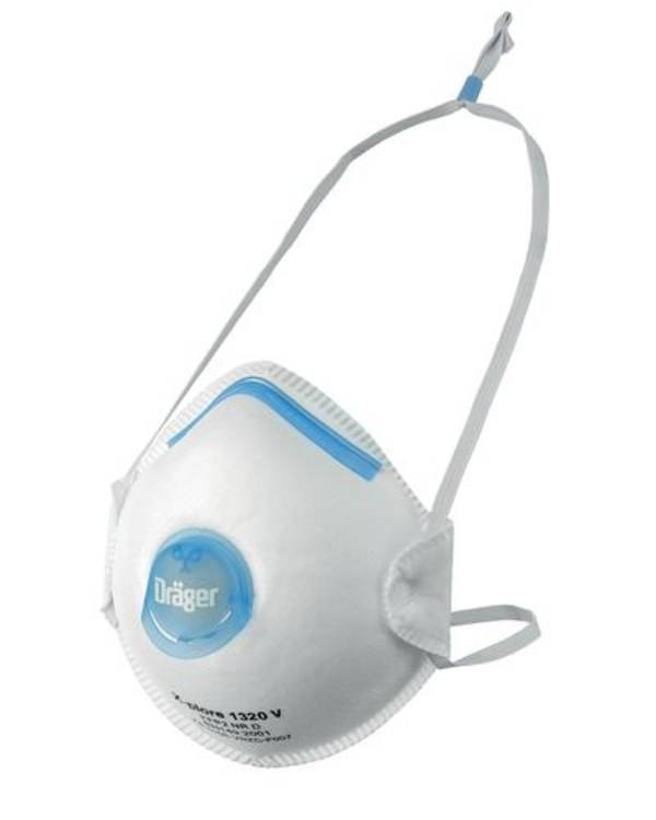 Dräger Atemschutzmaske X-plore 1320V FFP2 NR D, vorgeformt, mit Ausatemventil, VE = 10 Stück