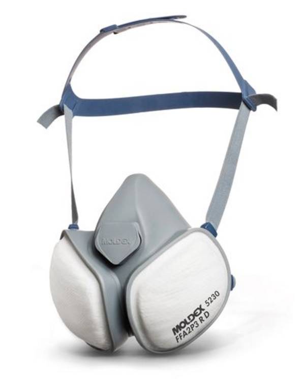 Moldex Einweg-Halbmaske CompactMask 5230, grau, Schutzstufe FFA2P3 R D, EN 405, VE = 10 Stück