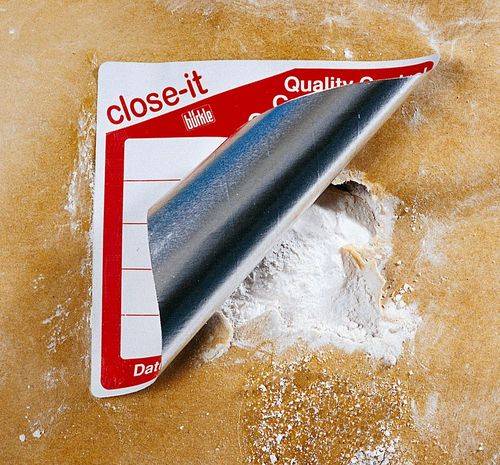 close-it Kontroll-Verschluss-Siegel food & pharma 150 x 150 mm, grün bedruckt, Rolle à 250 Stück-3