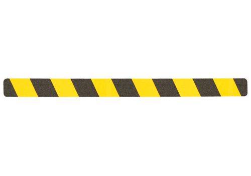 m2-Antirutschbelag™, Warnmarkierung, schwarz/gelb,Einzelstreifen, 50 x 650 mm, VE=10 St-0