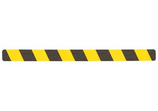 m2-Antirutschbelag™, Warnmarkierung, schwarz/gelb,Einzelstreifen, 50 x 650 mm, VE=10 St