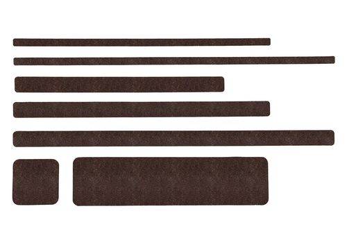 m2-Antirutschbelag™, Universal, braun, Einzelstreifen, 150 x 610 mm, VE=10 St-1