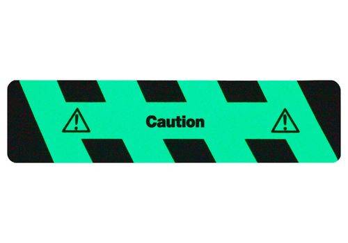 m2-Antirutschbelag™, nachleuchtend SG, "Caution"-0