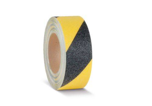 m2-Antirutschbelag™, Easy Clean, schwarz/gelb, Rolle 50 mm x 18,3 m-0