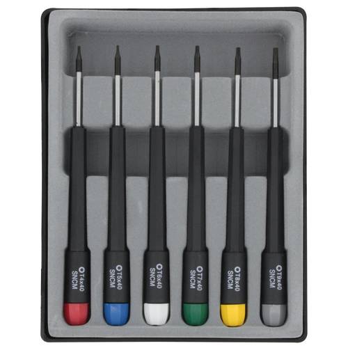 Thumbnail - Donau Elektronik Elektronik- u. Feinmechanik Schraubendreher-Set 6teilig Innen-Sechsrund (TX)