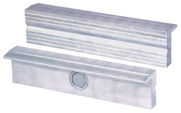 Brockhaus Heuer Schraubstockschutzbacke TYP N f.Backen-B.180mm Rillenprofil Alu.1Paar/VE