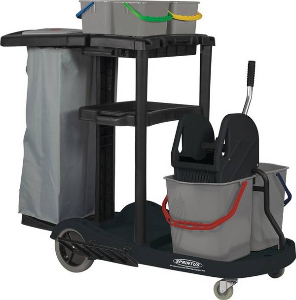 SPRiNTUS  Servicewagen, Eimer 2x 17 Liter + 4x 4 Liter