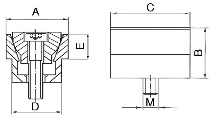 Doppelkeilspanner B12,3xH14,5xL15,9mm VE 8 St.MITEE-BITE-2