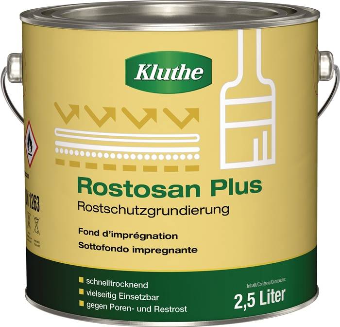 Rostprimer Rostosan® Plus rotbraun 2500 ml Dose KLUTHE-0
