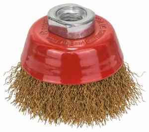 Bosch Accessories Topfbürste, Messing, gewellter Draht, 70 mm, 0,3