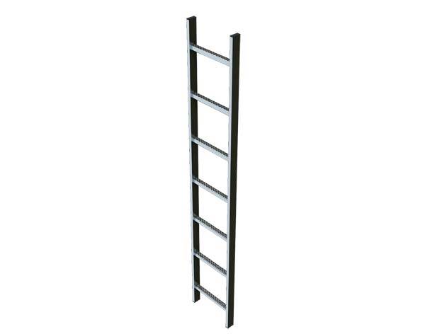 Schachtleiter Edelstahl 13 Sprossen LW400 mm - Artikel: 7830626822-0