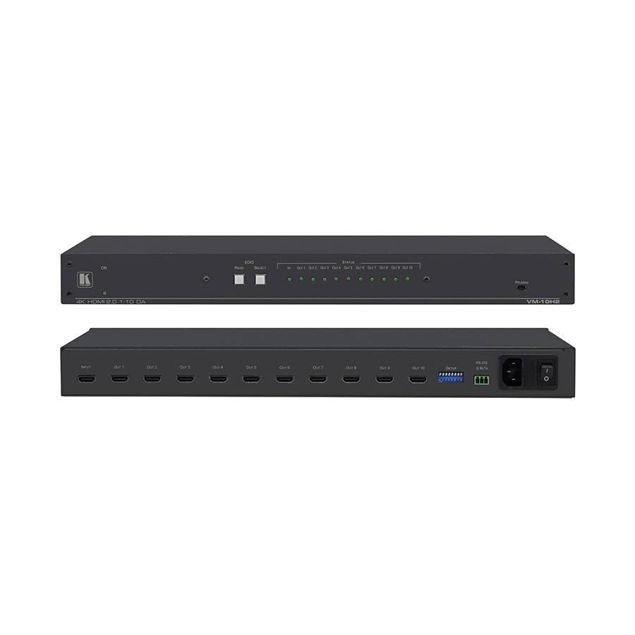 KRAMER VM-10H2 - 1:10 4K UHD HDR HDMI-Verteilverstärker (19" Rackformat | 1HE | 4K@60Hz | 4:4:4 | HDCP 2.2)-0