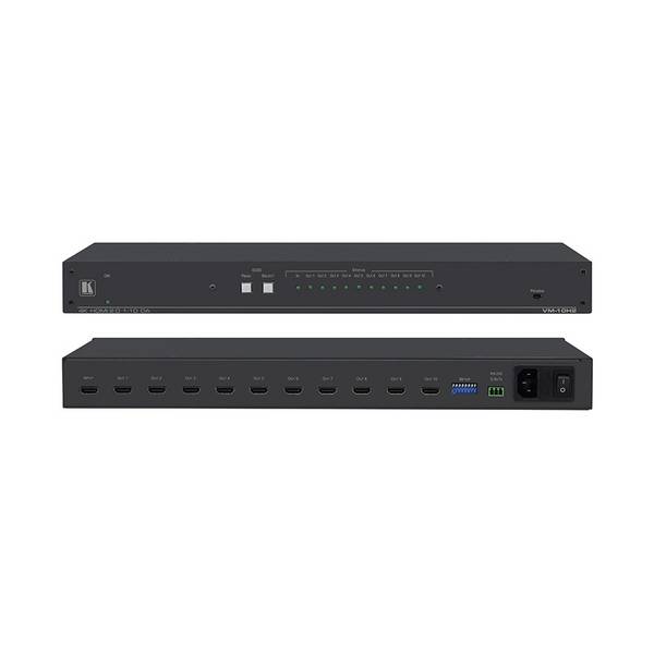 KRAMER VM-10H2 - 1:10 4K UHD HDR HDMI-Verteilverstärker (19" Rackformat | 1HE | 4K@60Hz | 4:4:4 | HDCP 2.2)