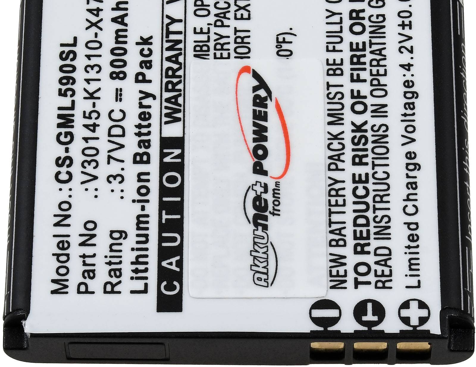 Akku kompatibel mit Gigaset Typ V30145-K1310-X470, 3,7V, Li-Ion-2