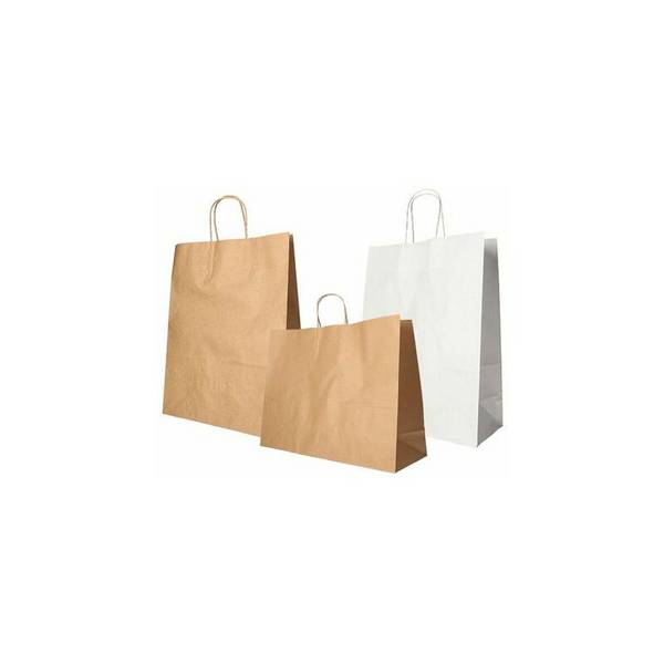 PAPSTAR Papier-Tragetasche, 280 x 220 x 100 mm, braun