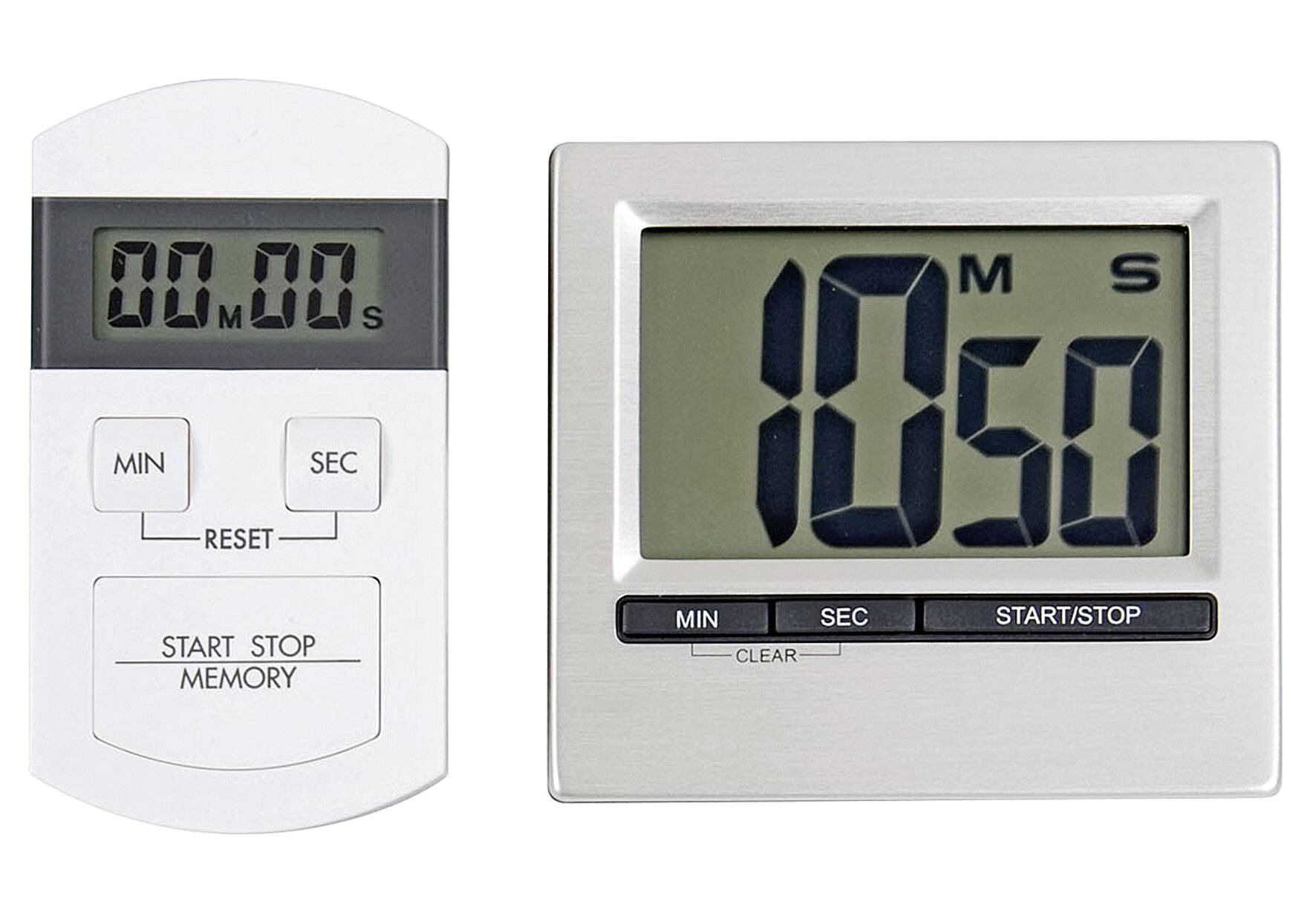 TFA-Dostmann 38.2013.54, Digitaler Küchentimer, Silber, 99 min, Aluminium, Kunststoff, LCD, Magnetisch-0