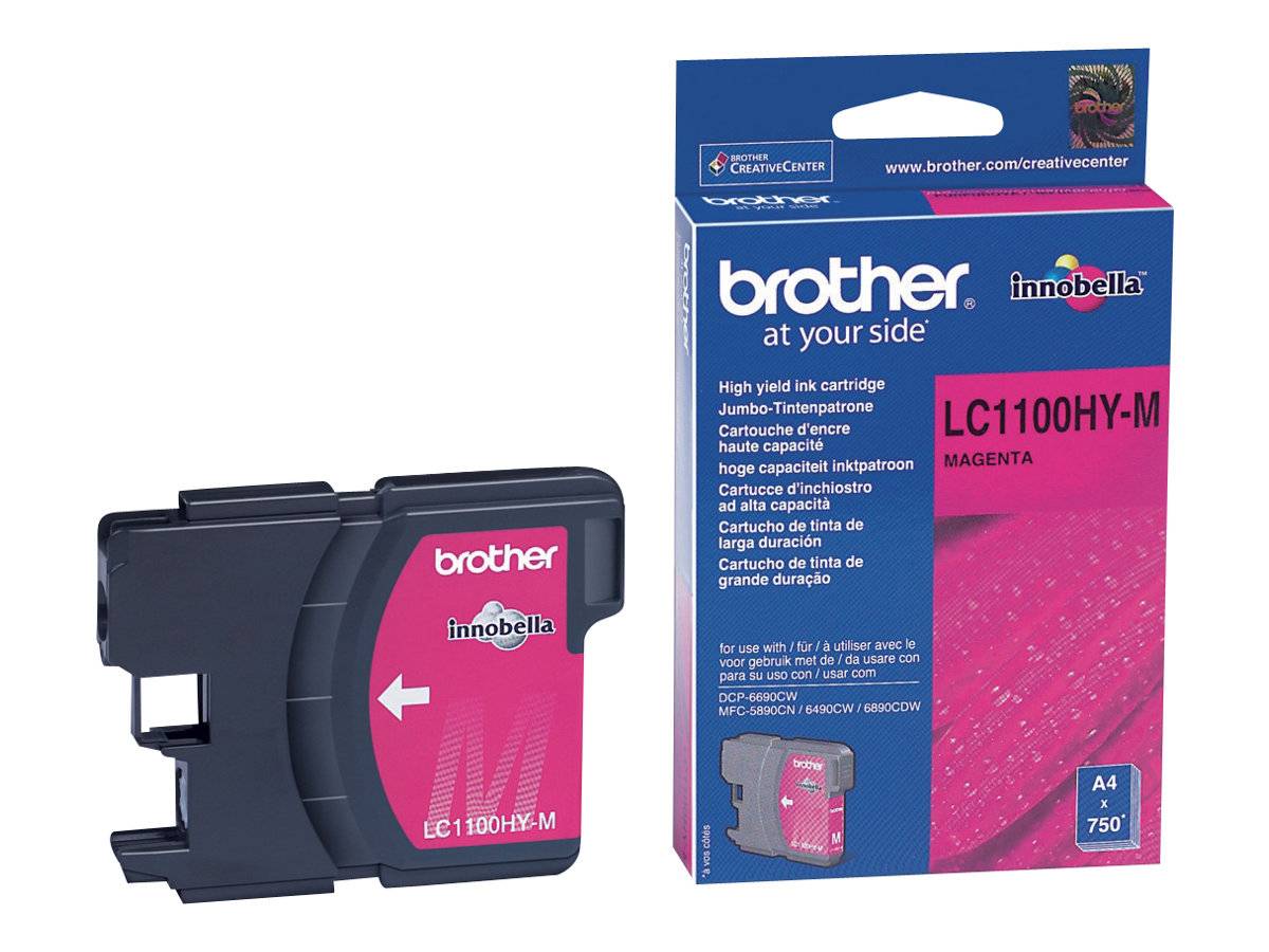 Brother LC1100HYM - Hohe Ergiebigkeit - Magenta - original - Tintenpatrone - für Brother DCP-6690CW, MFC-5890CN, MFC-649-0
