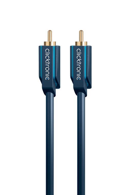 Clicktronic 70448 Cinch-Kabel Mono Audiokabel mit doppelter Schirmung & vergoldete Cinch-Stecker Monokabel mit OFC-Leite-3