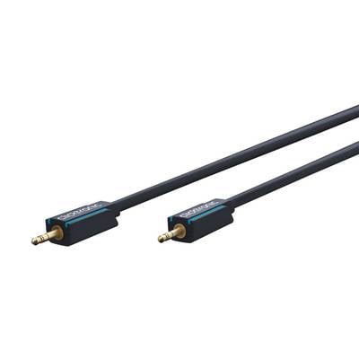 Clicktronic 70479 AUX Kabel 3,5 mm Klinkenstecker Klinke Verlängerung Audiokabel vergoldete Stecker Klinkenkabel Grau 3m
