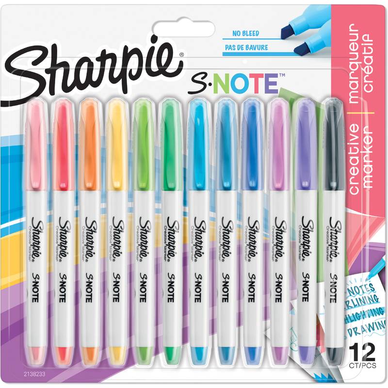 Sharpie Kreativ-Marker S-NOTE, 12er Blisterkarte-0