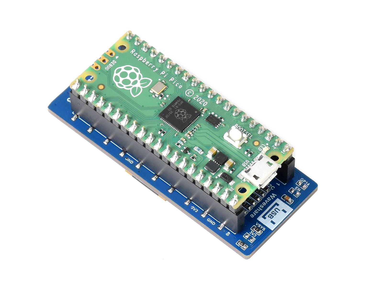 2,23 Zoll OLED Display Modul für Raspberry Pi Pico, 128x32, SPI/I2C-1