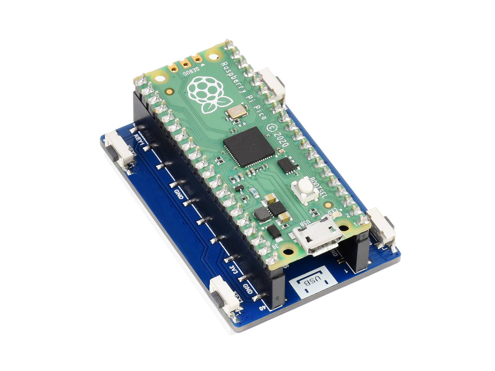 WaveShare 2inch LCD Display Module for Raspberry Pi Pico, 65K Colors, 320×240, SPI-1