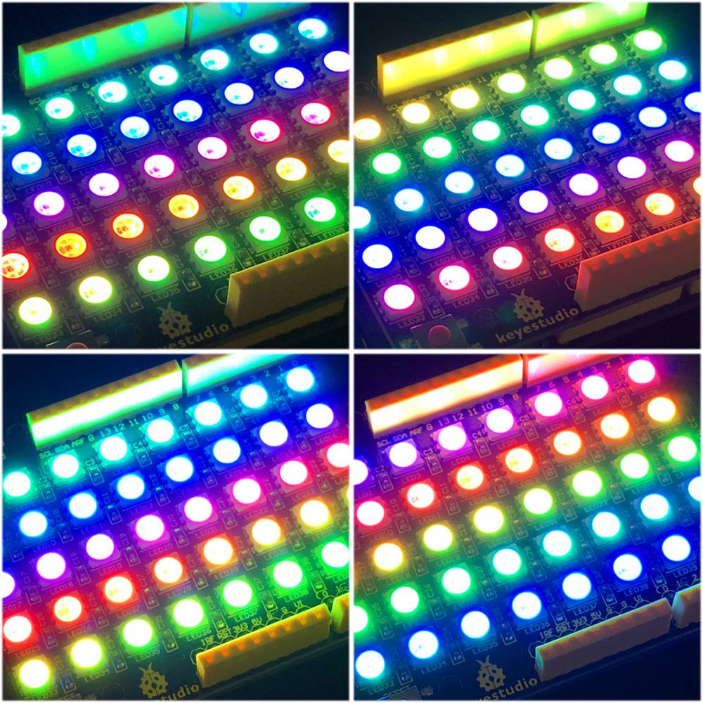 Keyestudio 8x5 RGB LED Matrix Shield WS2812 for Arduino-0